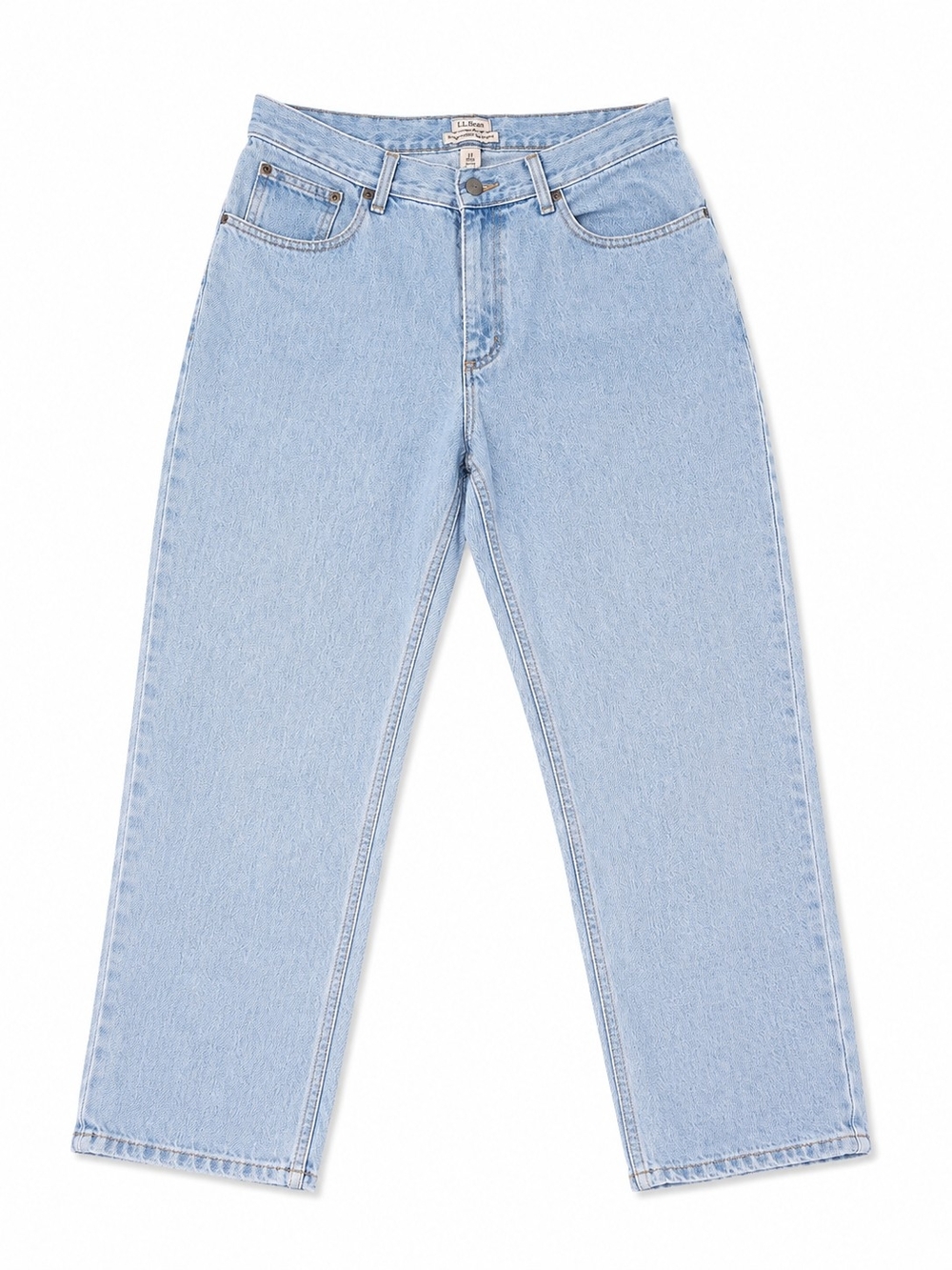 Vintage L.L. Bean Light Blue Petite Relaxed Fit Jeans, Size 10P